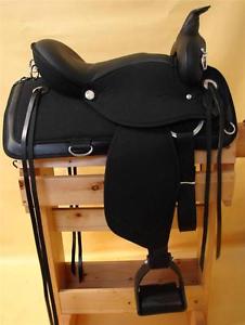 16" Abetta BLACK Super Cushion Western Saddle Rugged Trail Built to 205556k sale