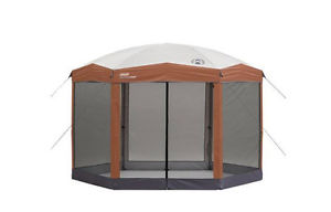 Coleman 12 x 10 Instant Screened Canopy Hexagon Tent Screen Gazebo