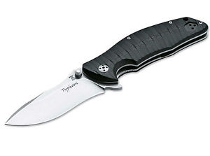 Messer Dendra Typhoon Black D2 Stahl G10 Griff  Schwarz Flipper LionSteel