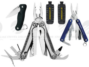 LEATHERMAN CHARGE TTI MULTITOOL + LEATHER SHEATH + BITKIT + CRATER C33 + PS4 SQU