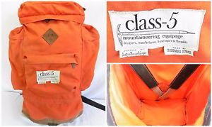 VTG 70's CLASS-5 BACKPACK Mountaineering Equipage HOLUBAR HIKING LEATHER BOTTOM