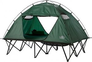 Kamprite Double Tent Cot With Rainfly