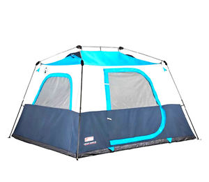 Coleman 6-Person Cabin Instant Tent 10ft. x 9 ft. Rainfly Multicolor Fully Taped