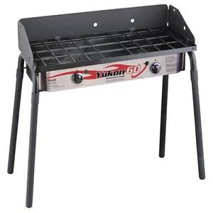 Camp Chef Yukon 2-Burner Stove - Also Features A Three-Sided Windscreen