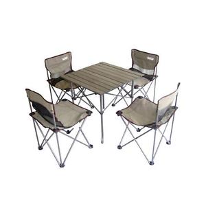 Foldable Camping Table Portable And Chair Set 4 Children Feet Lightweight New