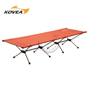 New Kovea Vivid Light Cot Orange Compact Aluminium Field Cots Outdoor Sleeping