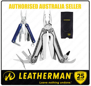 Leatherman CHARGE TTI MultiTool Knife + Nylon Sheath + SQUIRT PS4 Blue *AUTHAUSD