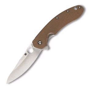 NEW SPYDERCO Southard, Earth Brown G10, Drop-point Plain C156GPBN