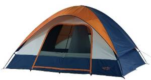 Wenzel Salmon River 2 Room Family Dome Tent, Orange/Blue