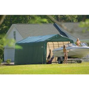 ShelterLogic 13'x24'x10' Peak Style Shelter in Green