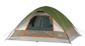 Wenzel Pine Ridge 4-5PersonTent, Green and Light Gray,10' x 8'