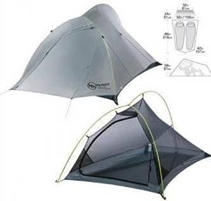 Big Agnes Fly Creek 2 Person Platinum Tent Silver / Gray 2 Person