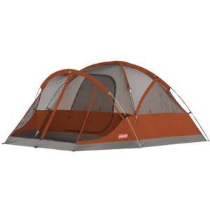 Coleman 4-Person Evanston Tent with Screened Porch Canopy 9 Ft x 7 Ft Fits Queen Bed