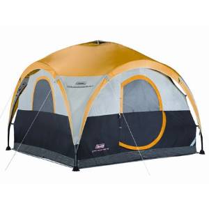 4-Person Shelter and Camping Tent, 10' x 10' with a center height of 7'2"