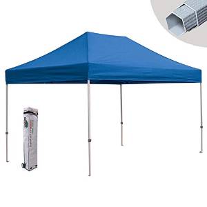 Eurmax PRE 10x15 Canopy Tent Commercial Pop up Canopy Gazebo with Roller Bag, Blue