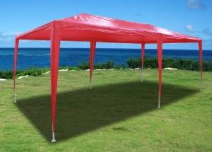 New 20'x10' Outdoor Party Wedding Tent Gazebo Events Pavilion - Red