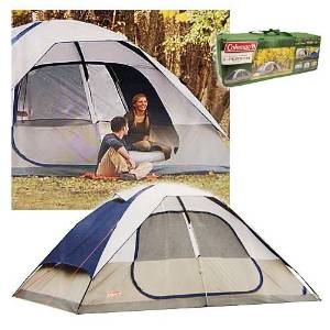 Coleman 2000006233 Glacier Creek 14' x 10' 8 Person 2 Room Camping Tent