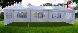 New 30'x10' Outdoor Party Wedding Tent Gazebo Events Pavilion - White