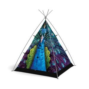 FieldCandy Little Campers Ruffled Feathers Peacock Play Teepee