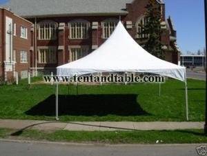 Party Tent- Heavy Duty Vinyl White 10 X 20 High Peak Frame Tent- Free Shipping