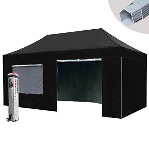 Eurmax Premium 10x20 Pop up Canopy Tent Instant Shelter with 4 Zipper Sidewalls and Roller Bag