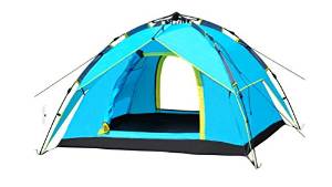 Outdoor Waterproof Double layer 3- 4 Person Instant Camping Tent,Blue