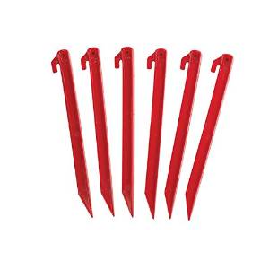 PLASTIC TENT STAKE - 12 IN - 6 PACK, Case of 12