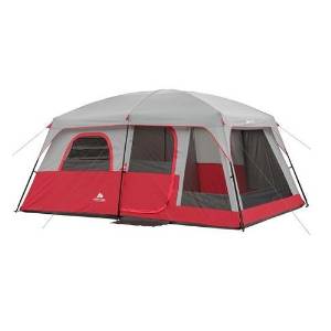 Ozark Trail 10 Person 2 Room Family Cabin Tent Red