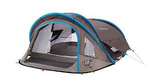 Quechua Waterproof Pop Up Camping Tent 2 Seconds XL AIR III, 3 Man