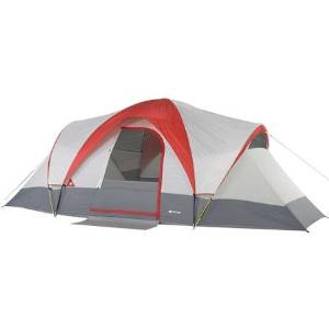 18' x 10' Weatherproof Dome Tent Camping And Recreation Equipment, Sleeps Up To 9, Plenty Of Room For Storage And Standing With 76" Center Height, Provides Protection And Enhance Camping Experience