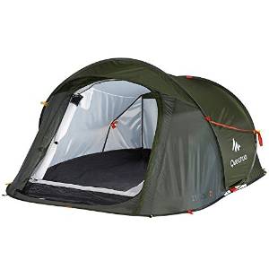 Quechua 2 Seconds Pop up Easy-to-carry 2 Persons Tent, Kaki