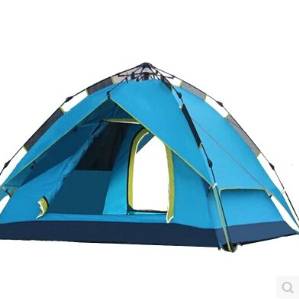 Authentic Tents Outdoor Double Double 3-4 People Equipped with Uv Family Automatic Tent Camping