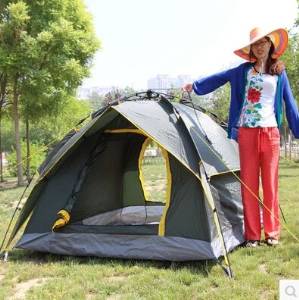 Hydraulic Automatic Tents Outdoor 3-4 People Double Camping Gear the Wild Camping Quick-opening Tents Suit