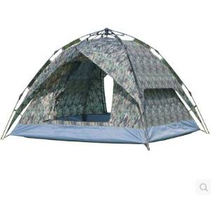 Automatic Outdoor Tent 3-4 People 2 Civil Air Defense and Dew Double Double Free Build Quick-opening Tent Camp Equipment Package