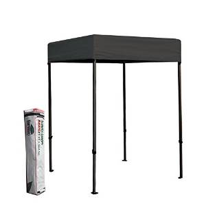 Eurmax Basic 5x5 Flat Canopy Tent Outdoor Gazebo with Carry Bag, Black