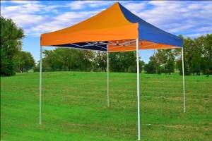 10'x10' Pop Up Canopy Party Tent Gazebo Ez - Blue Orange N - by DELTA Canopies