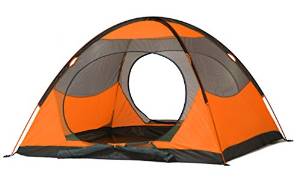 YGSDKJ Waterproof Nylon Camping 3 Person Tent Color Orange