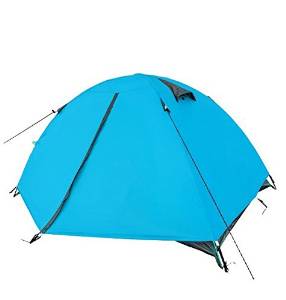 ZJKC® 2 Person Double Layer One Door 7.9mm Aluminium Alloy Pole Instant Backpacking Tent 4 Seasons Camping Tent