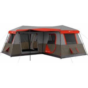 Ozark Trail, 16' X 16' Instant Cabin Tent, Sleeps 12 Persons in Orange Color