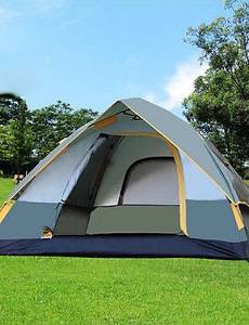 Ling@ Waterproof / Ultraviolet Resistant Polyester One Room Tent Army Green