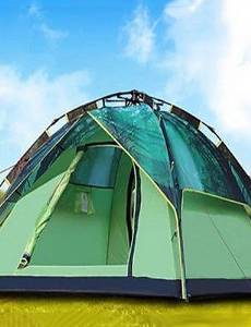 Ling@ Ultraviolet Resistant / Rain-Proof / Well-ventilated Oxford / Polyester One Room Tent Green