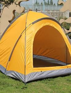 Ling@ Waterproof / Breathability Oxford / Polyester One Room Tent Yellow / Blue