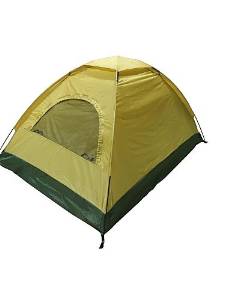 0.5 Cheap 2 Person Single Layer Camping Tents , army green