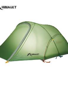 0.5 HIMAGET Brand 2 Person Tent DAC Pole YKK Zipper 1.7Kg Double Layer 40D Silicone Nylon Ultralight Camping Tent , light green