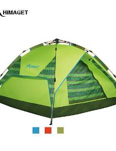 0.5 HIMAGET Brand High Quality 3 Using Way Instant Aluminum Frame Automatic Tent For 3-4 Person Automatic Tent , blue