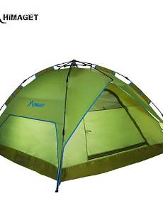 0.5 HIMAGET HIMAGET Brand High Quality Automatic Instant Aluminum Frame Automatic Tent For 3-4 Person Hiking Camping , light green