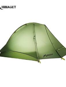 0.5 HIMAGET Brand 1 Person Tent DAC Pole YKK Zipper 1.0Kg Professional Alpine Mountaineering Ultralight Camping Tent , light green