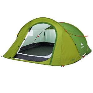 Decathlon Quechua 2 SECONDS EASY 3 PEOPLE GREEN