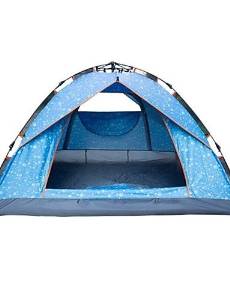 HECHAI_ Outdoor 2-3 Persons Double Angle Six Waterproof Fold Camping Tent