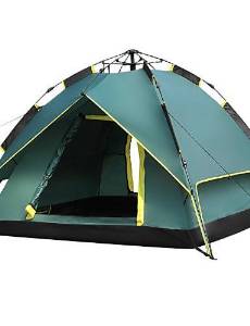 HECHAI_ Outdoor 2-3 Persons Double Angle Six Waterproof Fold Camping Tent